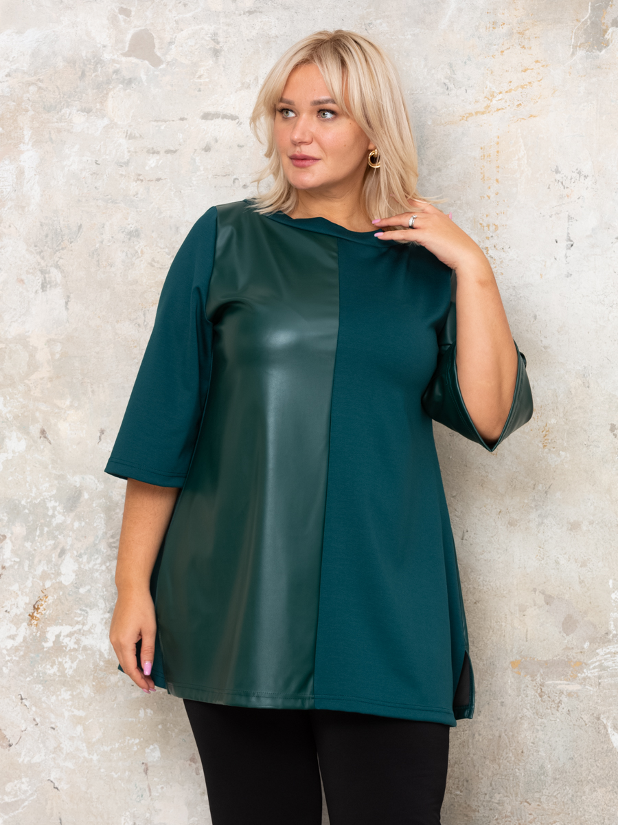 

Туника женская Sparada МарсельКожа зеленая 48-50 RU, МарсельКожа