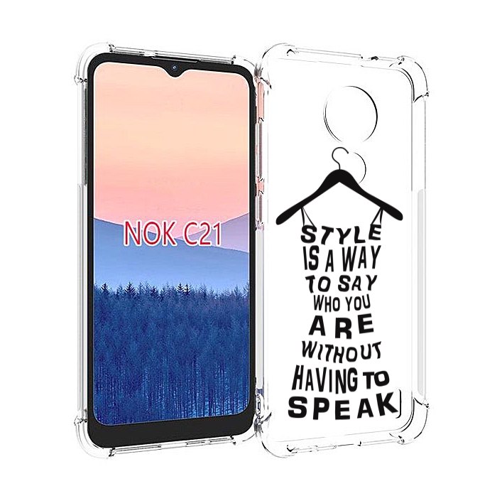 

Чехол MyPads Сарафан-из-слов для Nokia C21, Прозрачный, Tocco