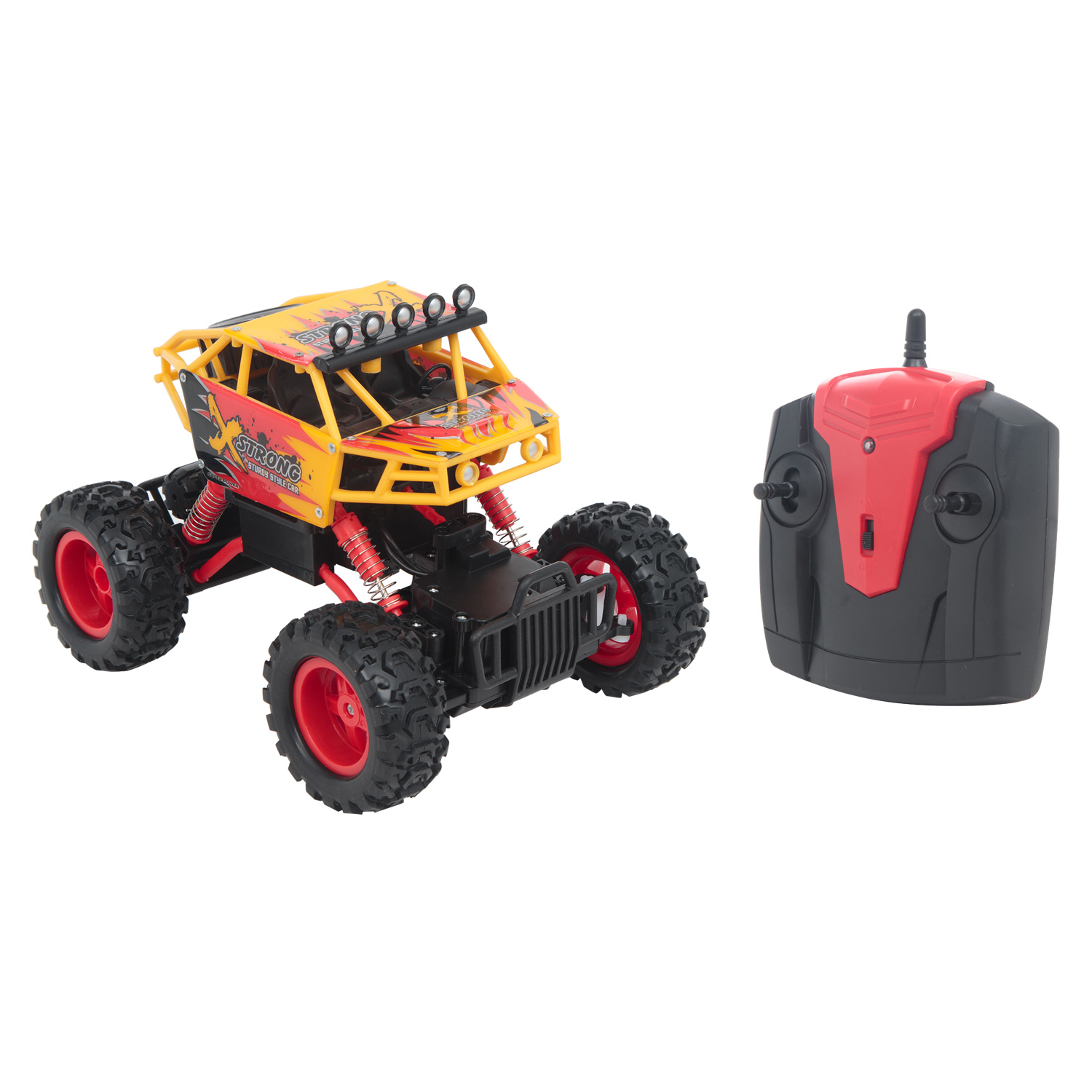 

Машина на радиоуправлении Maxi Car Off-Road, 1:24, желтый