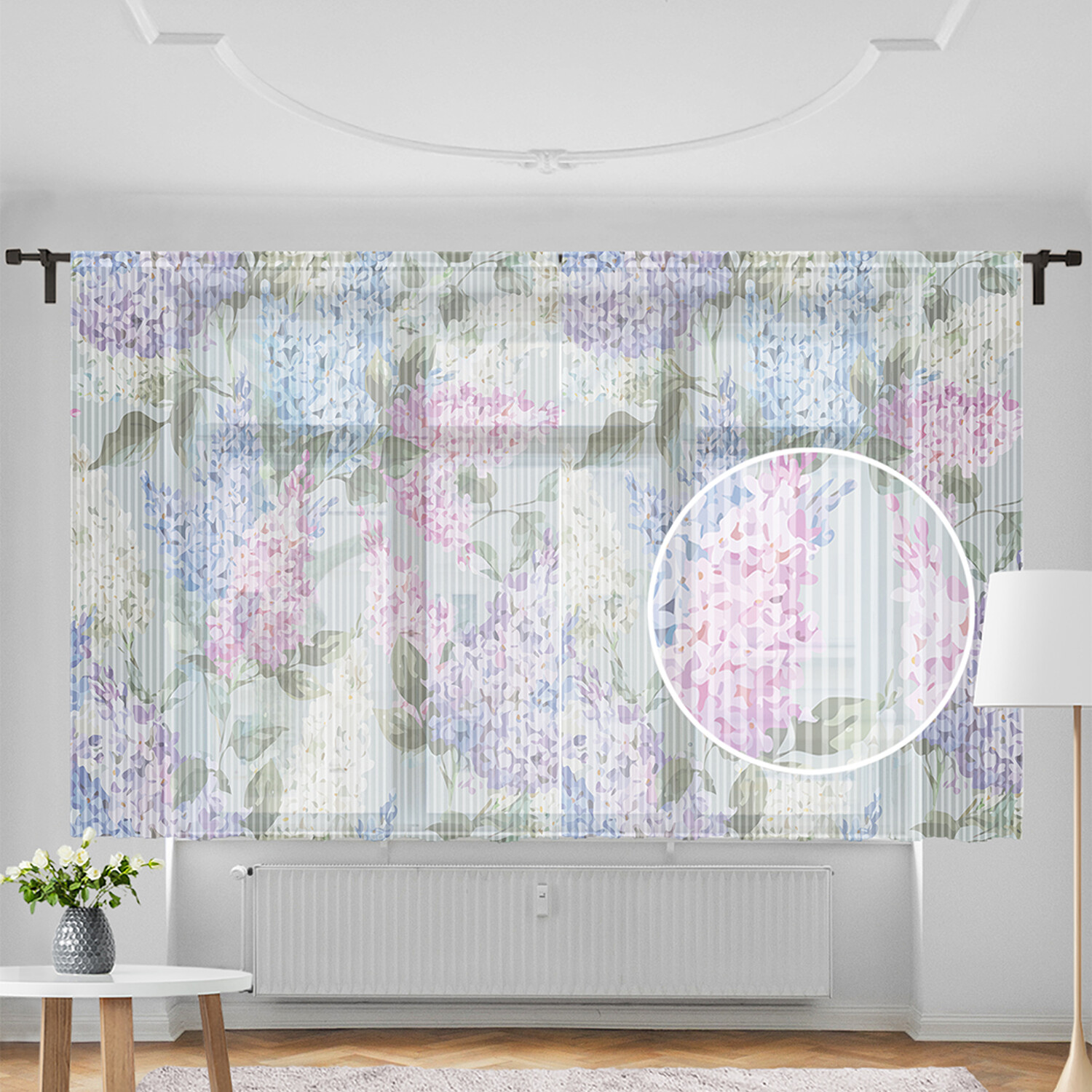 фото Тюль joyarty "любовная весна", 155х180 см