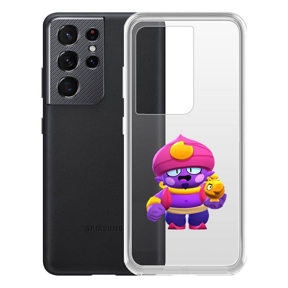 

Чехол-накладка Brawl Stars-Джин для Samsung Galaxy S21 Ultra (G998)