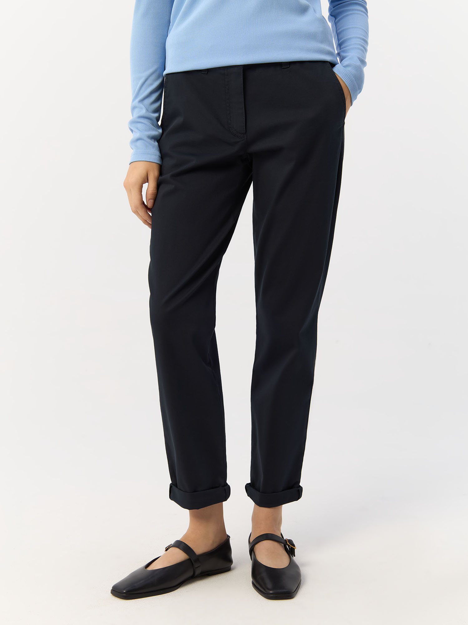 

Брюки женские Gerry Weber 925007-67712 синие 42, Синий, 925007-67712