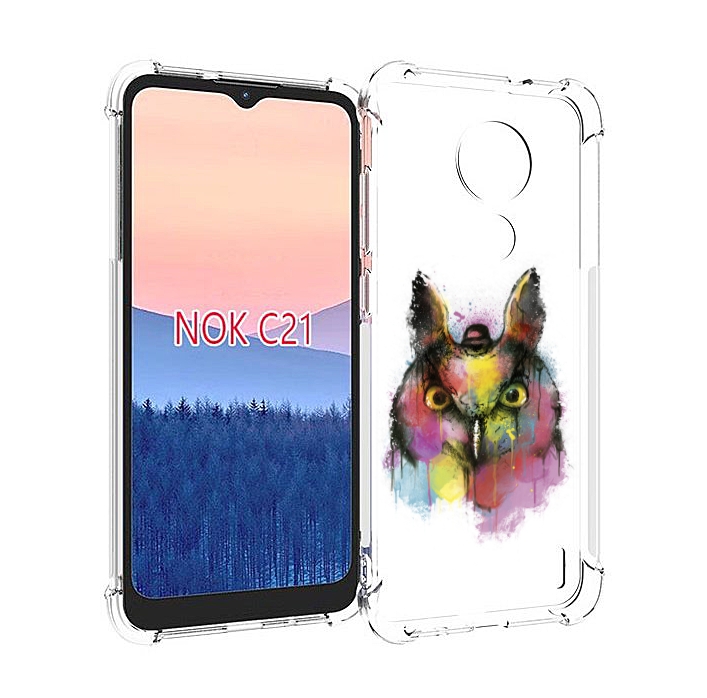 

Чехол MyPads Сова 2 для Nokia C21, Прозрачный, Tocco