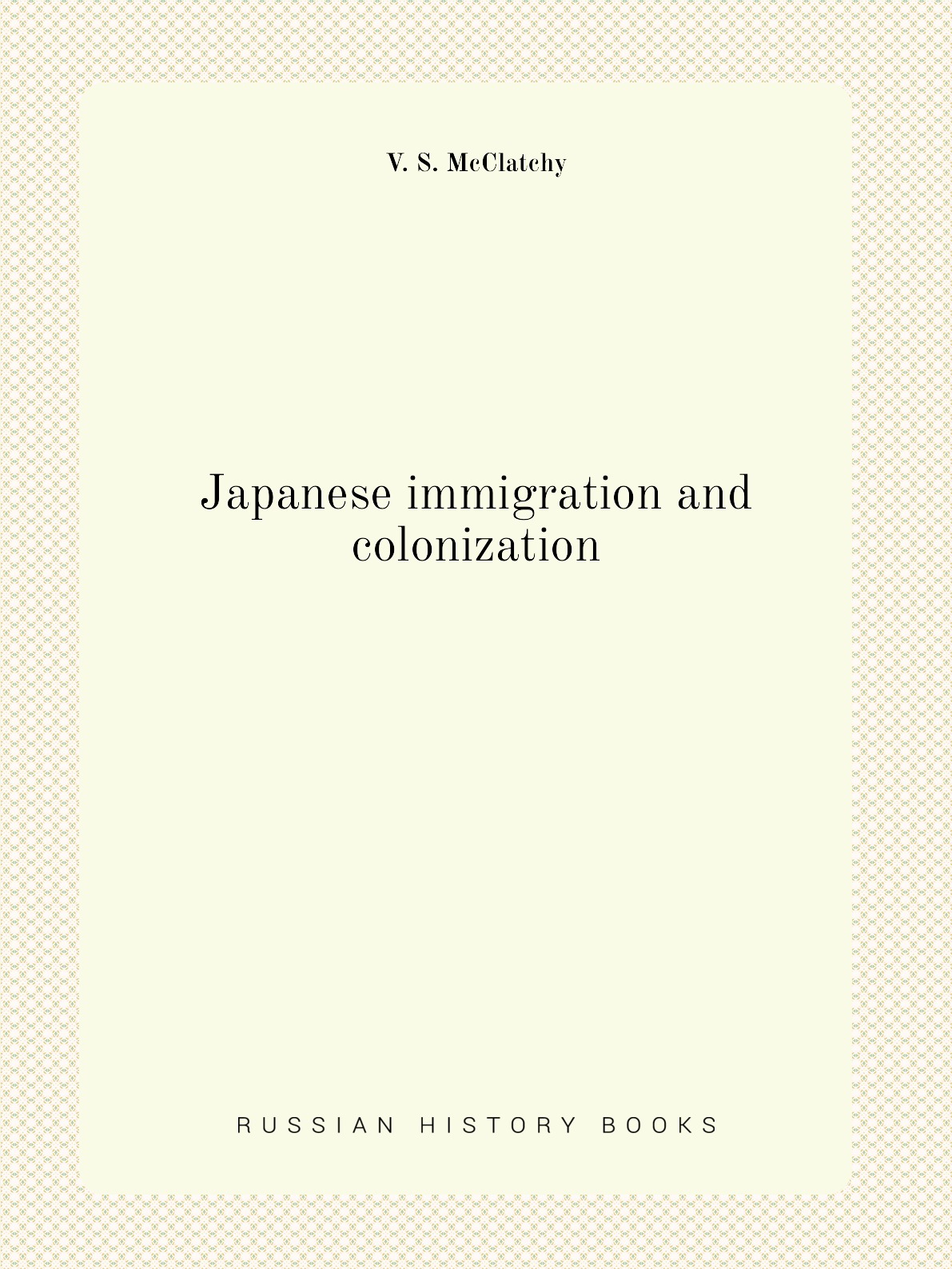 

Japanese immigration and colonization