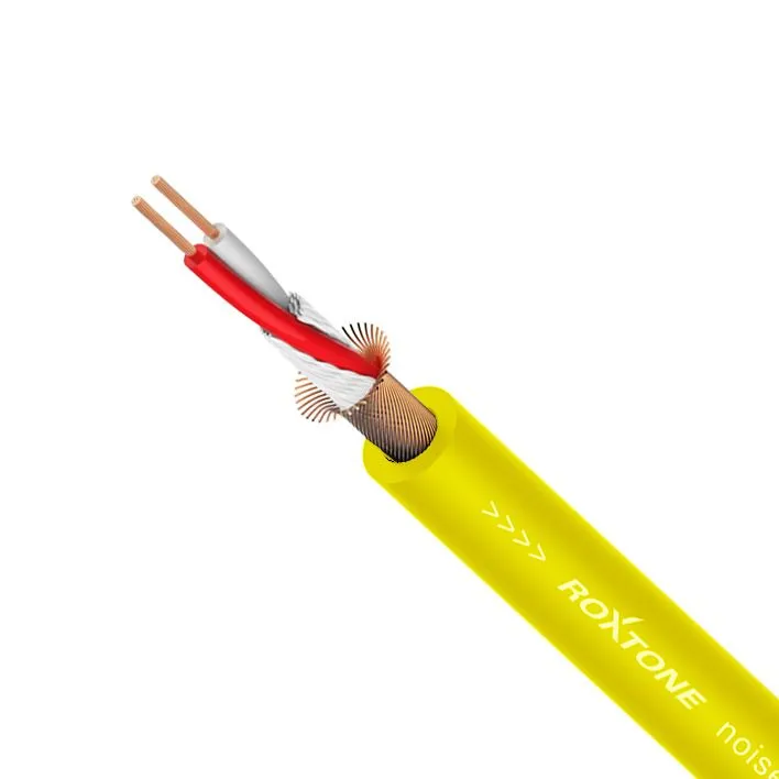 Кабель микрофонный на метраж Roxtone MC002 Yellow (4м.)