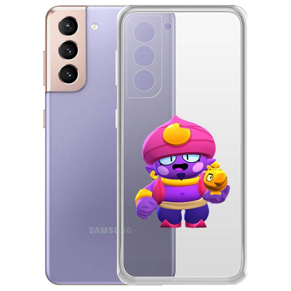 

Чехол-накладка Brawl Stars-Джин для Samsung Galaxy S21+ (G996)