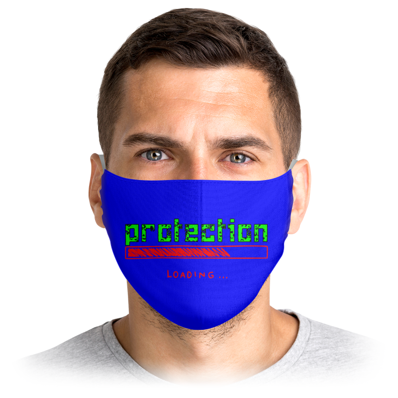 

Многоразовая маска Printio Stop virus! зеленая L, Stop virus!
