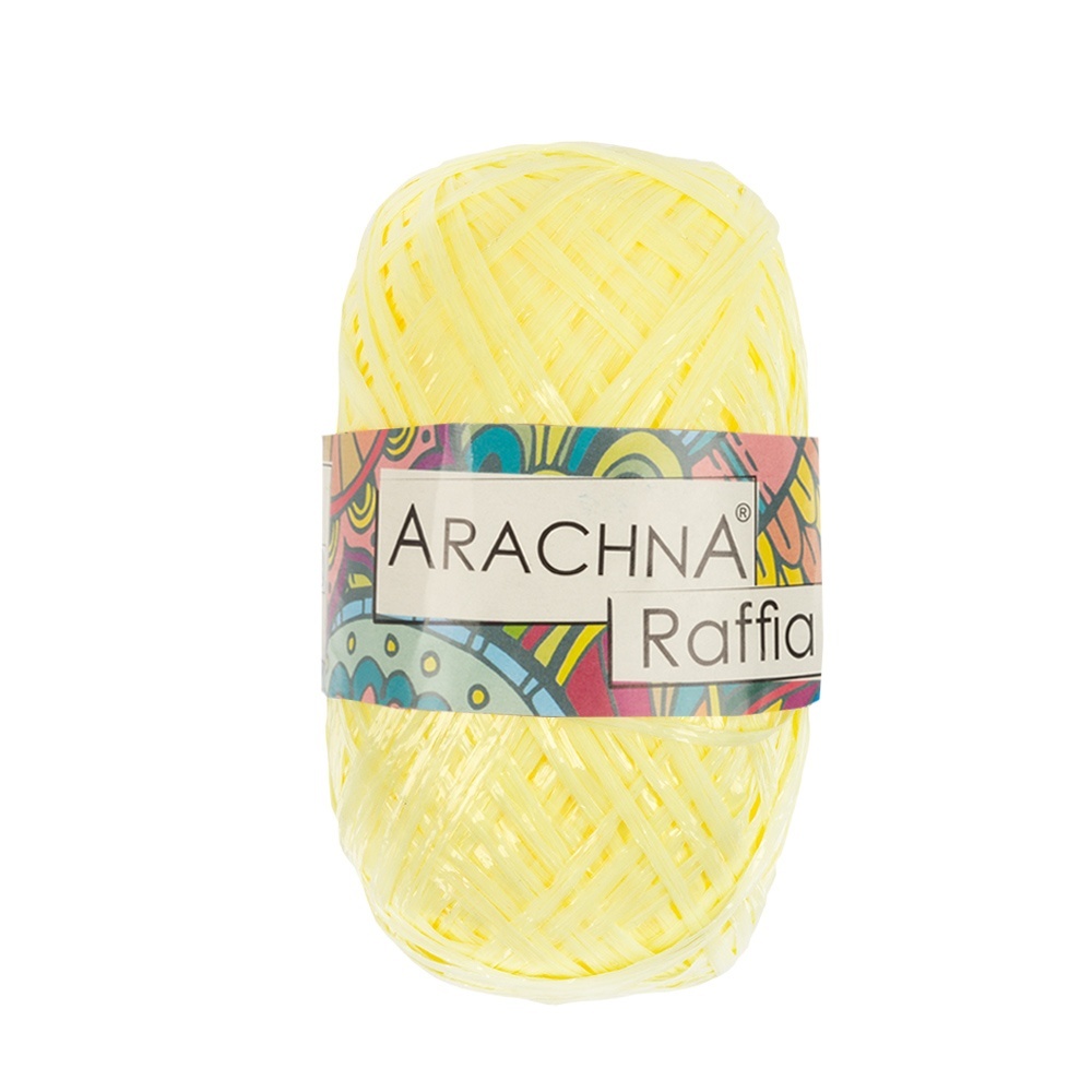 

Пряжа ARACHNA Raffia 5х50 г+/-10 г 200 м+/-12 м №42 светлый желтый, Raffia