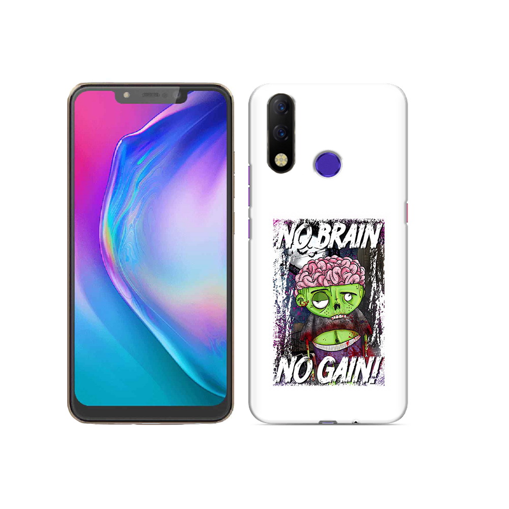 

Чехол MyPads Tocco для Tecno Spark 3 Pro глупый зомби, Прозрачный, Tocco