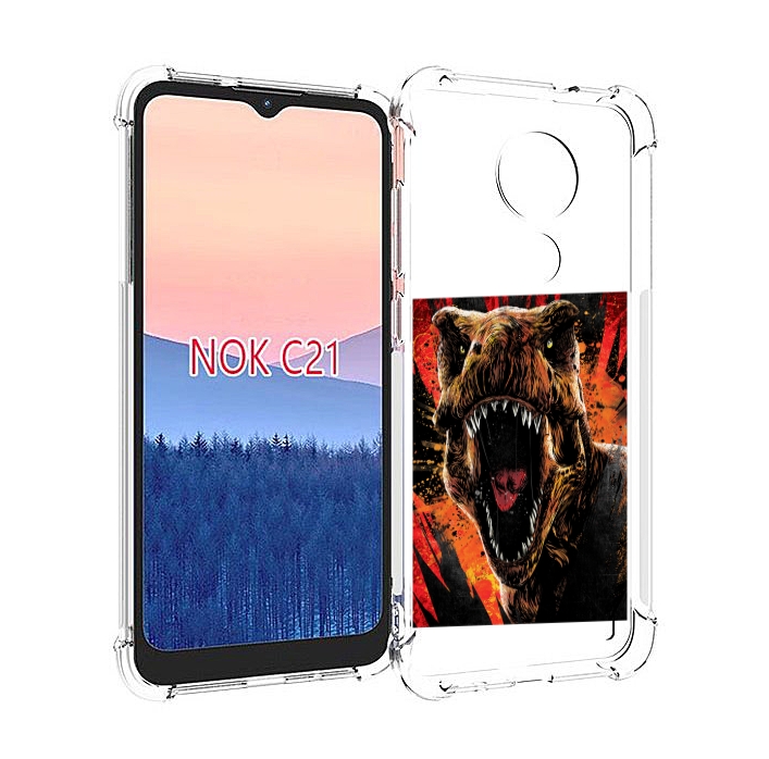 

Чехол MyPads Тиранозавр для Nokia C21, Прозрачный, Tocco