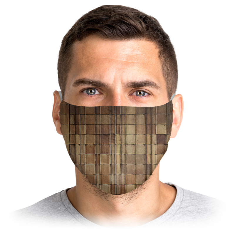 

Многоразовая маска Printio Stop virus! коричневая L, Stop virus!