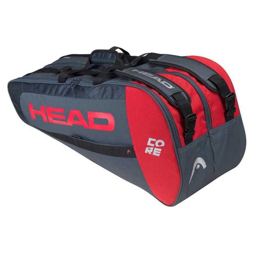

Сумка для ракеток Head Core 6R Combi антрацитово-красная 1 шт., Красный;черный
