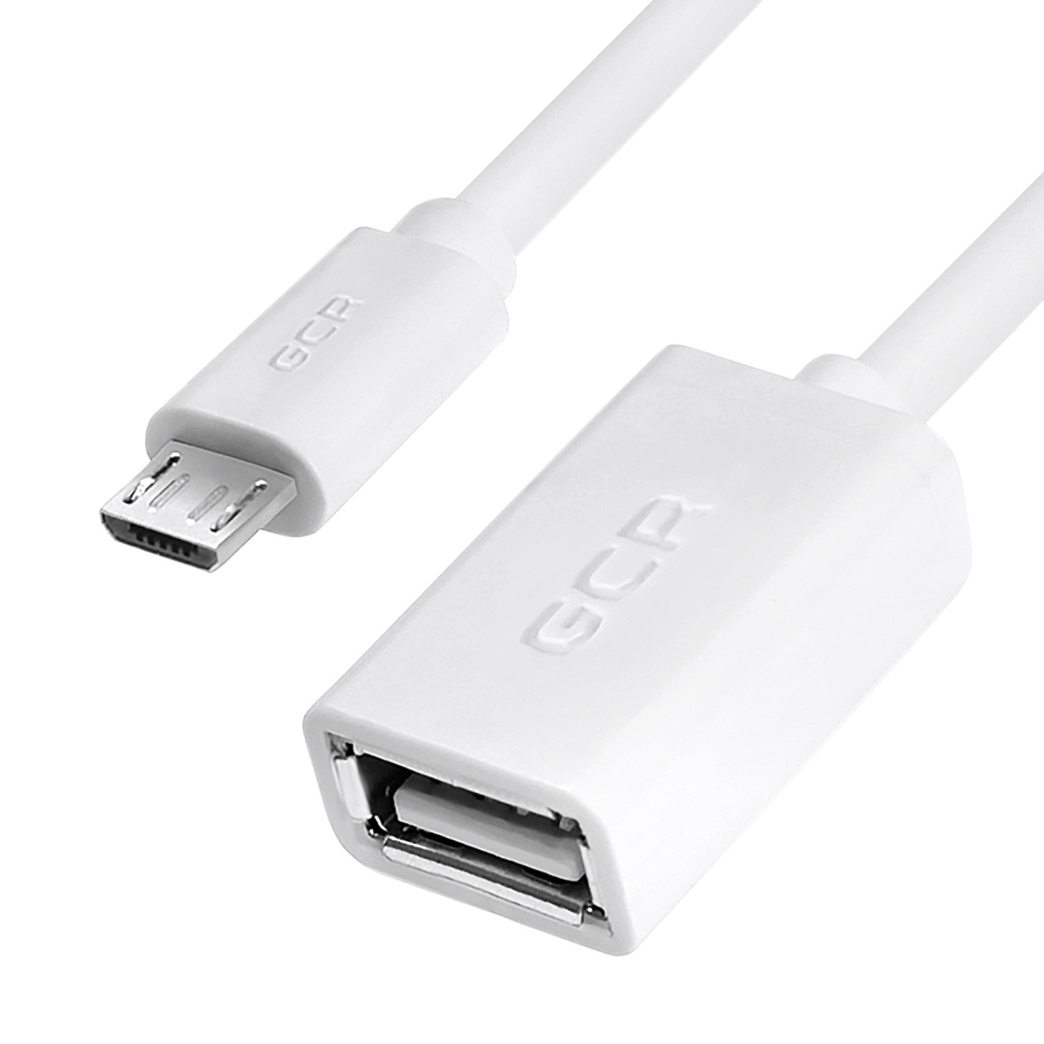 

Кабель Greenconnect GCR-52209 USB OTG - Micro USB 1.0 m, белый, GCR-52209