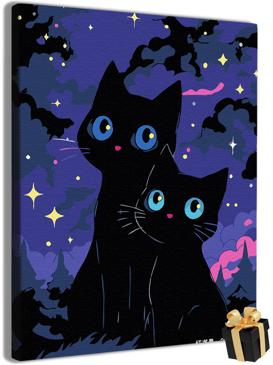 

Картина по номерам Арт-студия Unicorn Котики N-3066 40x50 см, Котики