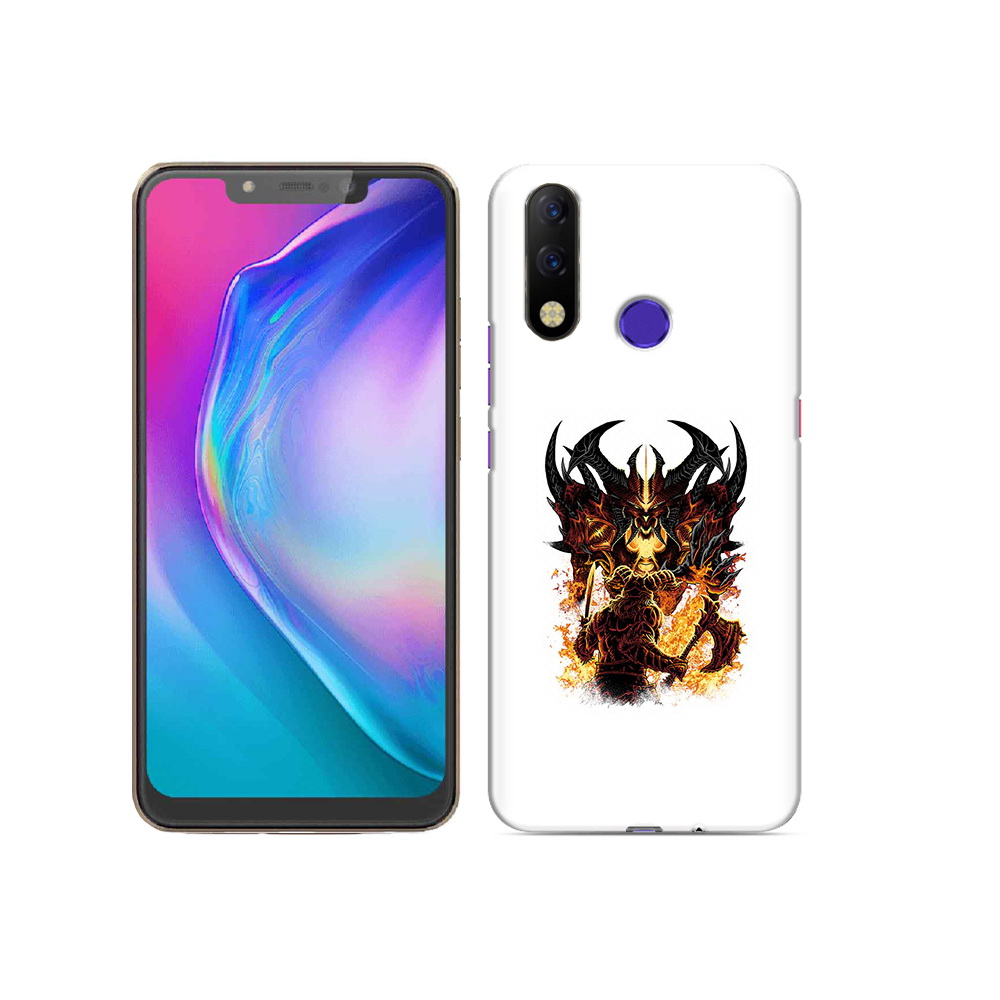 

Чехол MyPads Tocco для Tecno Spark 3 Pro демон shadow fiend, Прозрачный, Tocco
