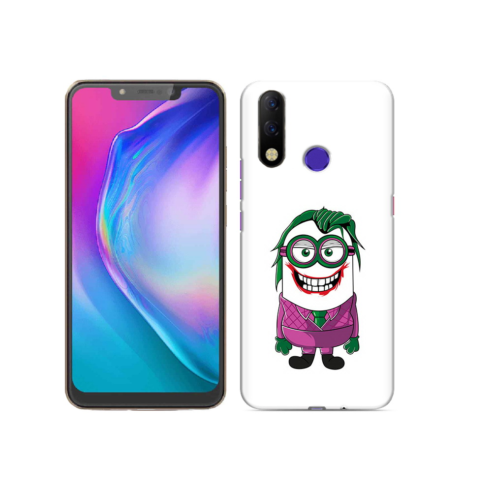 

Чехол MyPads Tocco для Tecno Spark 3 Pro джокер миньон, Прозрачный, Tocco