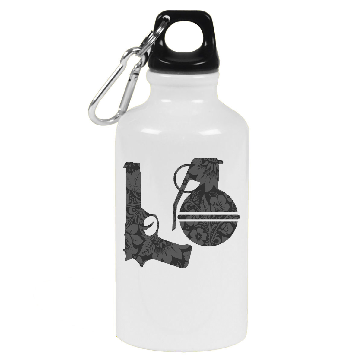 Бутылка спортивная CoolPodarok пистолет и граната