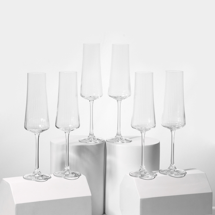 

Набор стеклянных бокалов Bohemia Crystal 10371313Экстра, 210 мл, 6 шт, Прозрачный