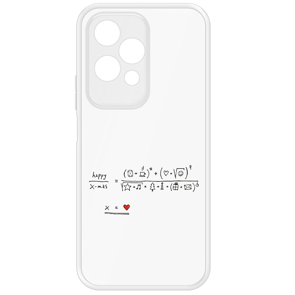 

Чехол-накладка Krutoff Clear Case Праздничная формула для Honor 200 Lite, Прозрачный