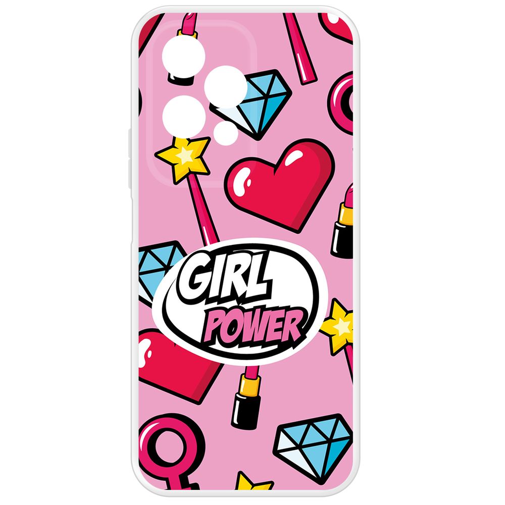 

Чехол-накладка Krutoff Clear Case Girl Power для Honor 200 Lite, Прозрачный