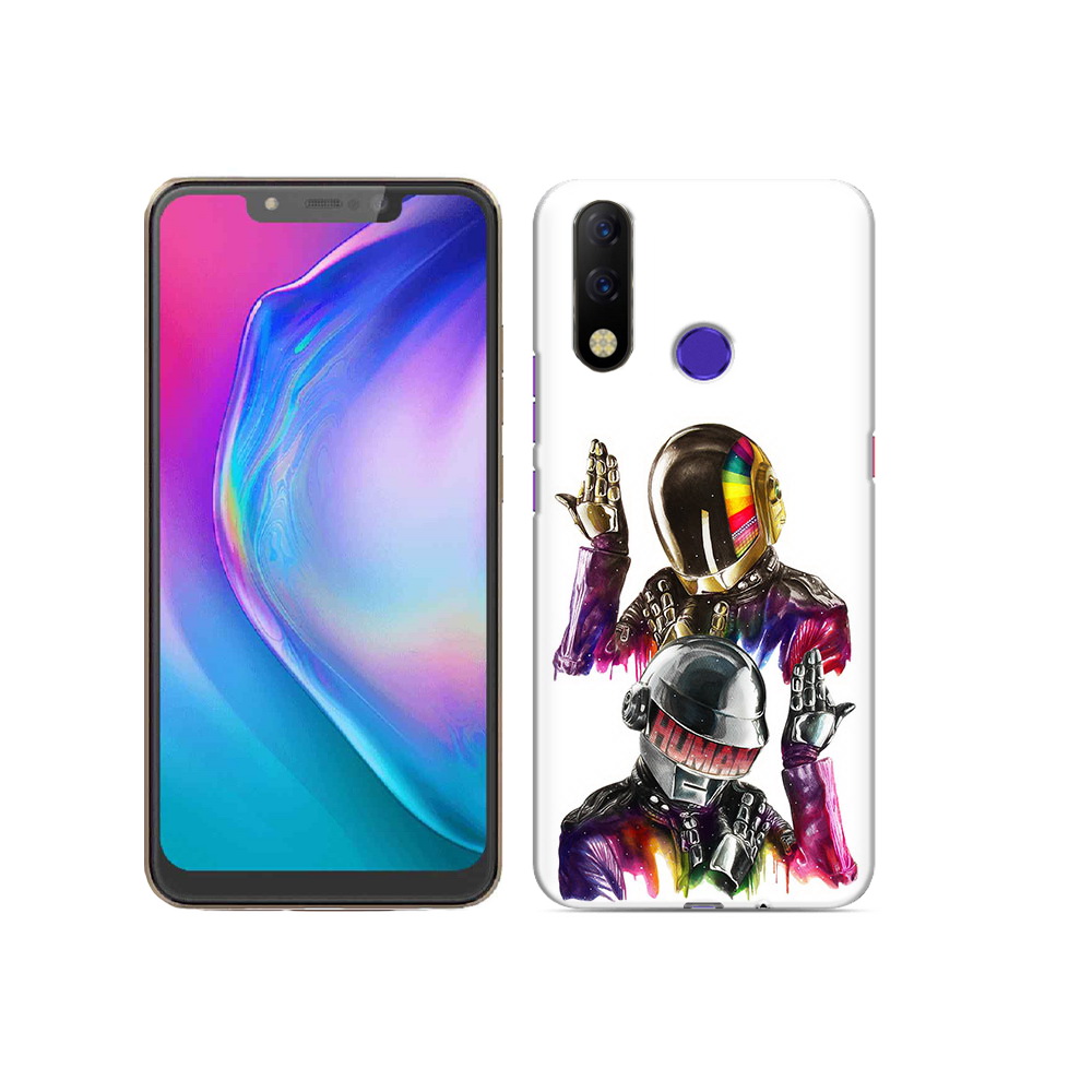 

Чехол MyPads Tocco для Tecno Spark 3 Pro диско космонавты, Прозрачный, Tocco