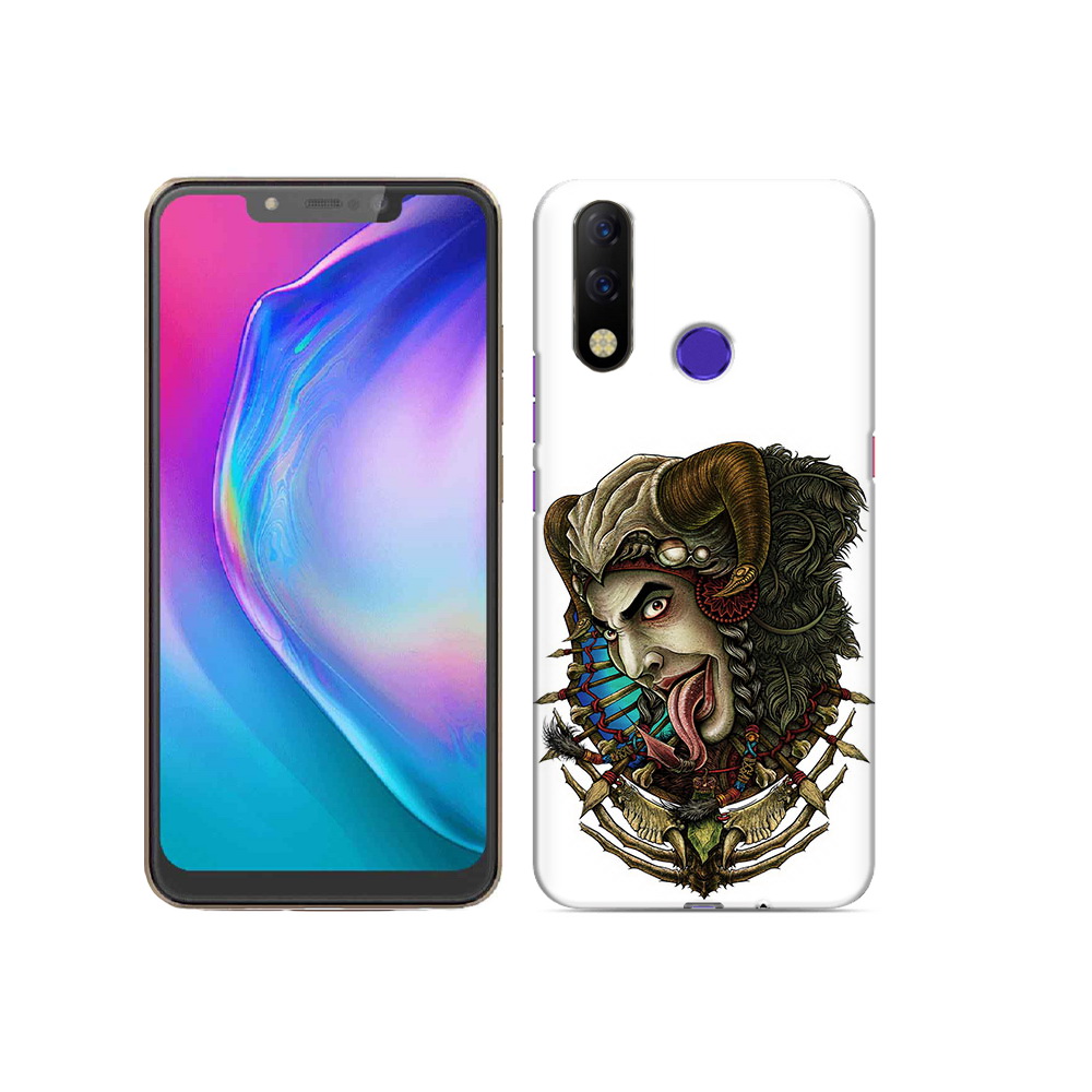 

Чехол MyPads Tocco для Tecno Spark 3 Pro длинный язык, Прозрачный, Tocco