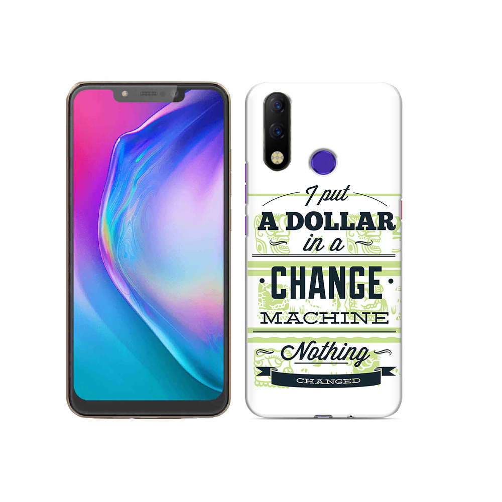 

Чехол MyPads Tocco для Tecno Spark 3 Pro доллар надпись, Прозрачный, Tocco
