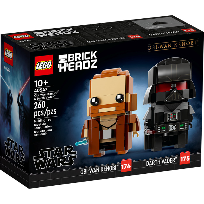 Конструктор LEGO BrickHeadz 40547 Оби-Ван Кеноби и Дарт Вейдер конструктор lego star wars оби ван кеноби против дарта вейдера 75334