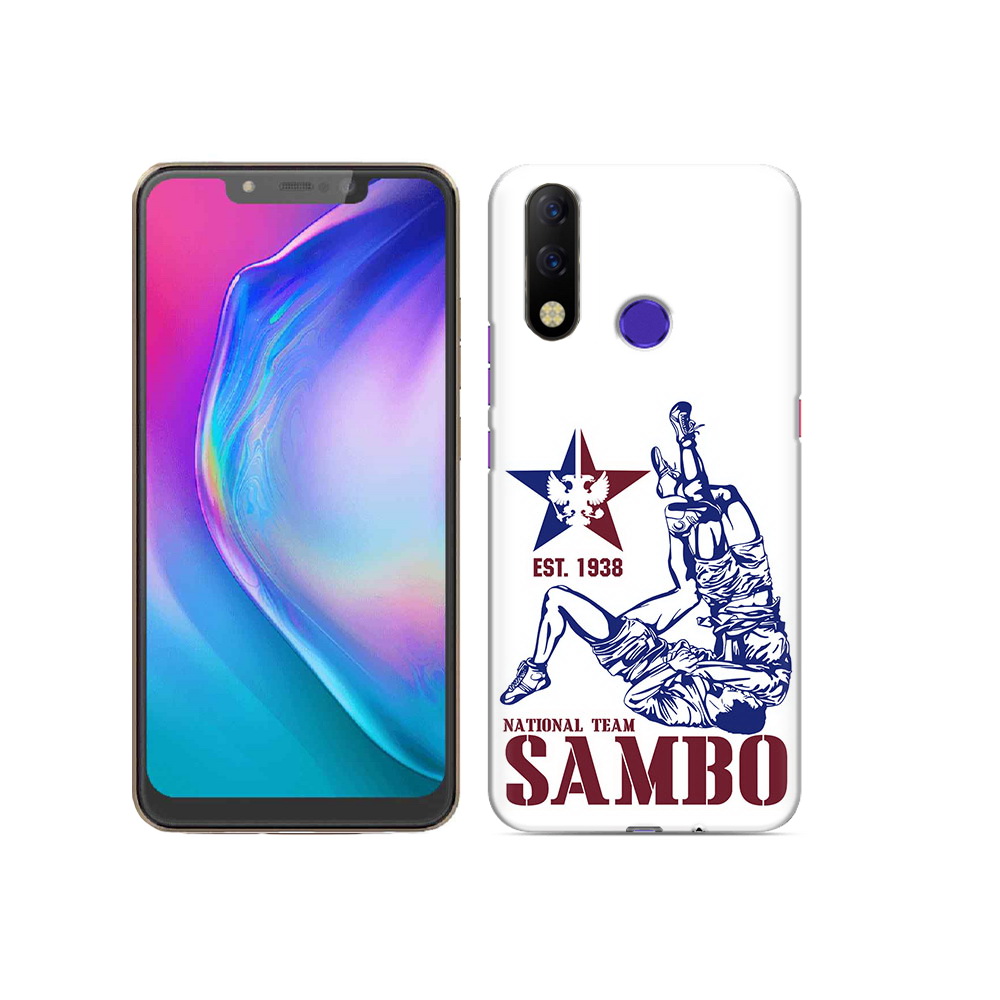 

Чехол MyPads Tocco для Tecno Spark 3 Pro единоборства самбо, Прозрачный, Tocco