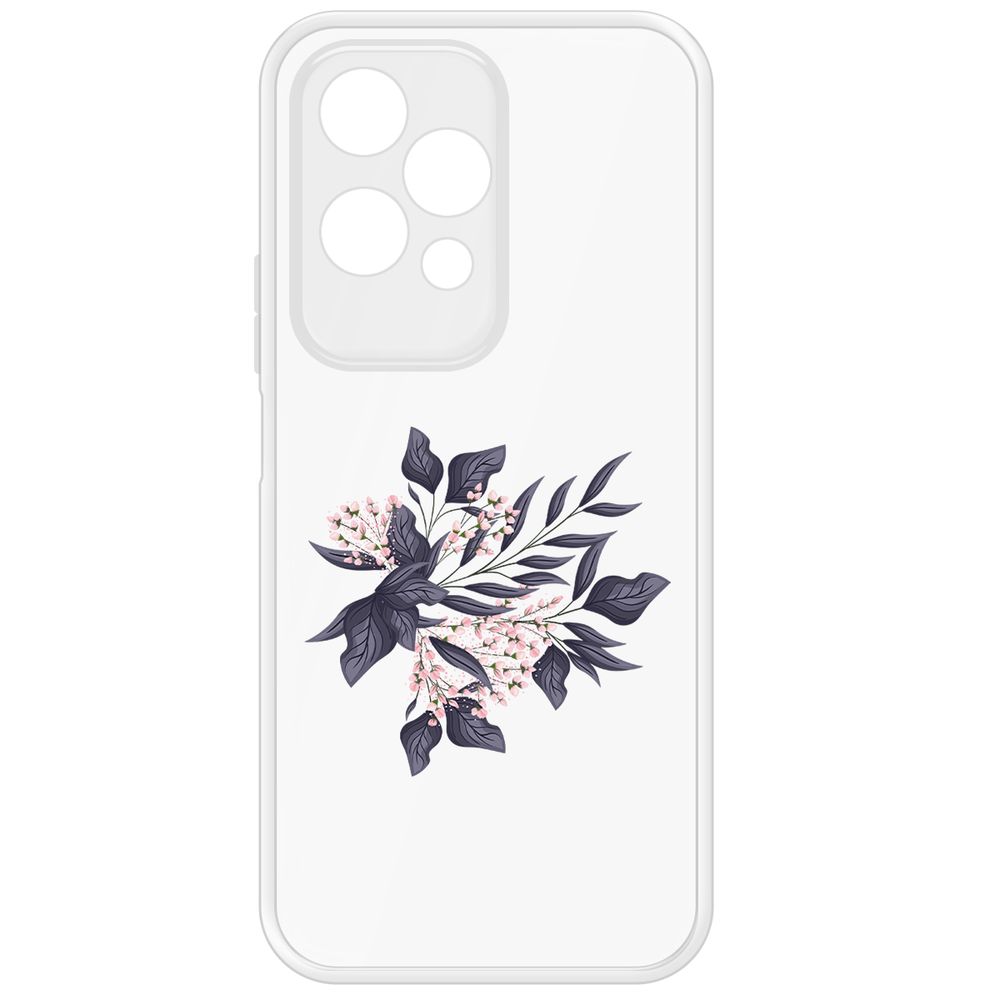 

Чехол-накладка Krutoff Clear Case Розовые бутоны для Honor 200 Lite, Прозрачный