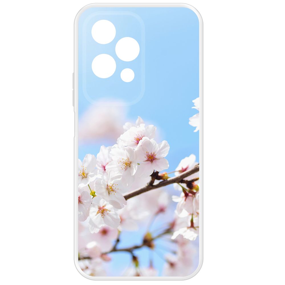

Чехол-накладка Krutoff Clear Case Цветение для Honor 200 Lite, Прозрачный