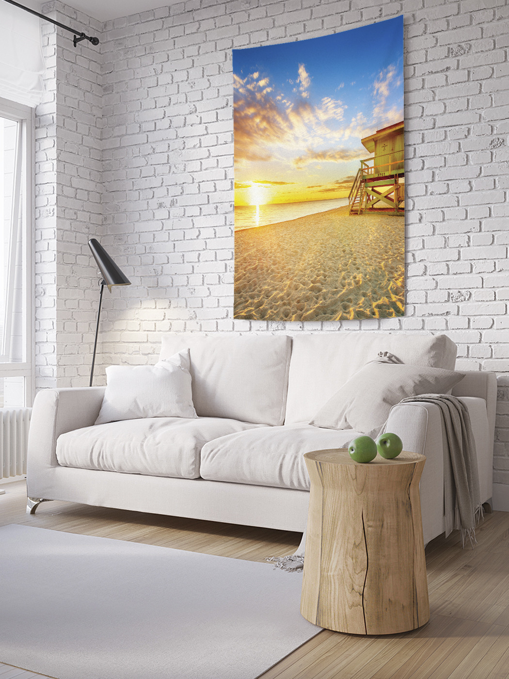 

Вертикальное фотопанно на стену JoyArty Спасатель на закате 100x150 см, Спасатель на закате