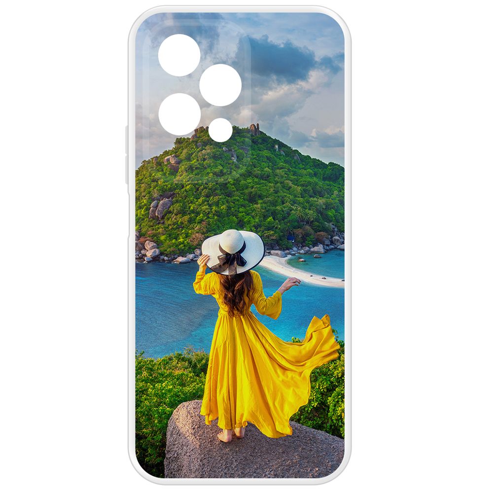 

Чехол-накладка Krutoff Clear Case Платье летнее женское для Honor 200 Lite, Прозрачный