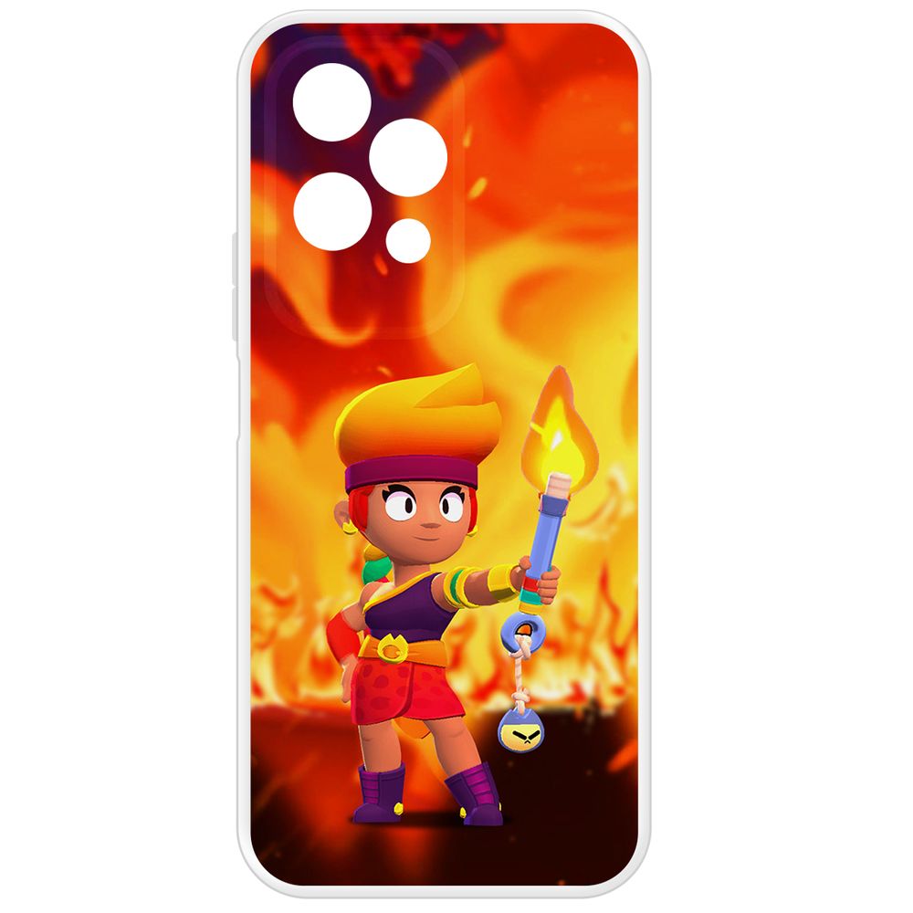 

Чехол-накладка Krutoff Clear Case Brawl Stars-Амбер для Honor 200 Lite, Прозрачный