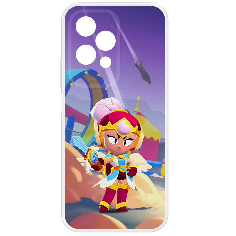 

Чехол-накладка Krutoff Clear Case Brawl Stars-Валькирия Джанет для Honor 200 Lite, Прозрачный