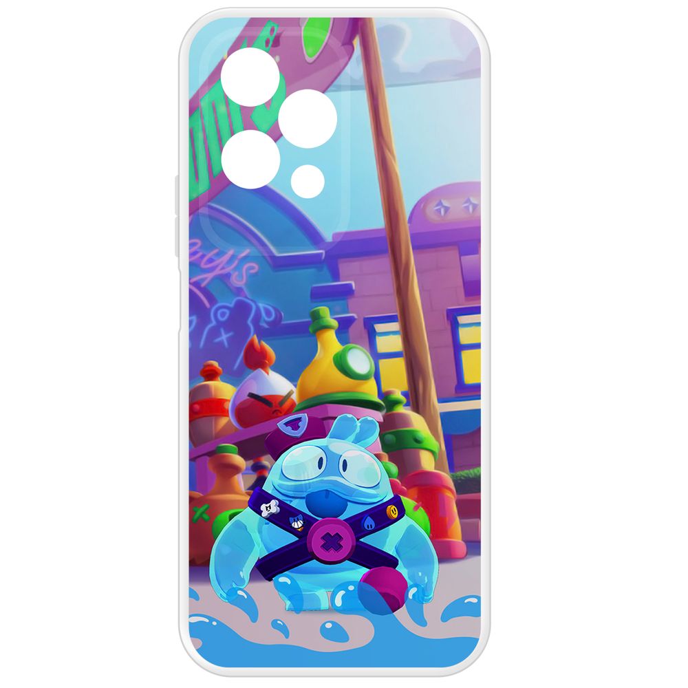 

Чехол-накладка Krutoff Clear Case Brawl Stars-Скуик для Honor 200 Lite, Прозрачный