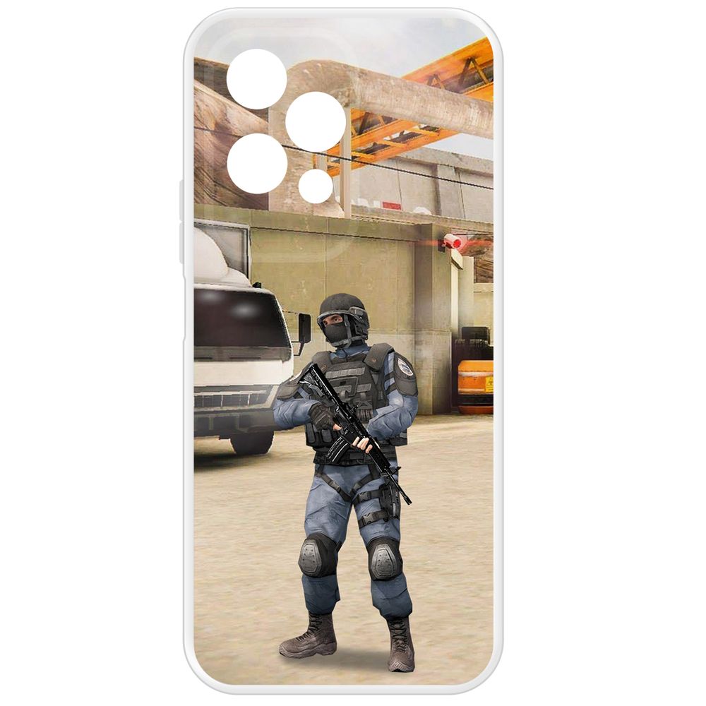 

Чехол-накладка Krutoff Clear Case Cтандофф 2 (Standoff 2) - GIGN для Honor 200 Lite, Прозрачный