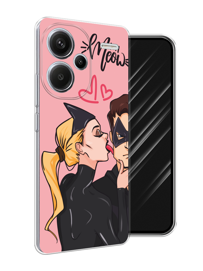 

Чехол Awog на Redmi Note 13 Pro+ "Kiss of Cat Woman", Розовый;черный;бежевый, 320250-1