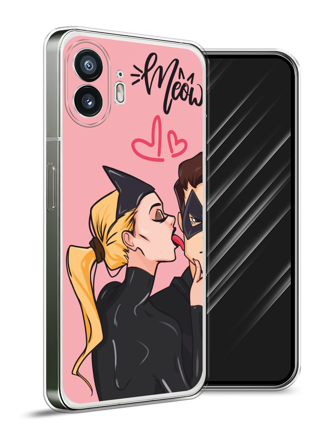 

Чехол Awog на Nothing Phone (2) "Kiss of Cat Woman", Розовый;черный;бежевый, 3300250-1