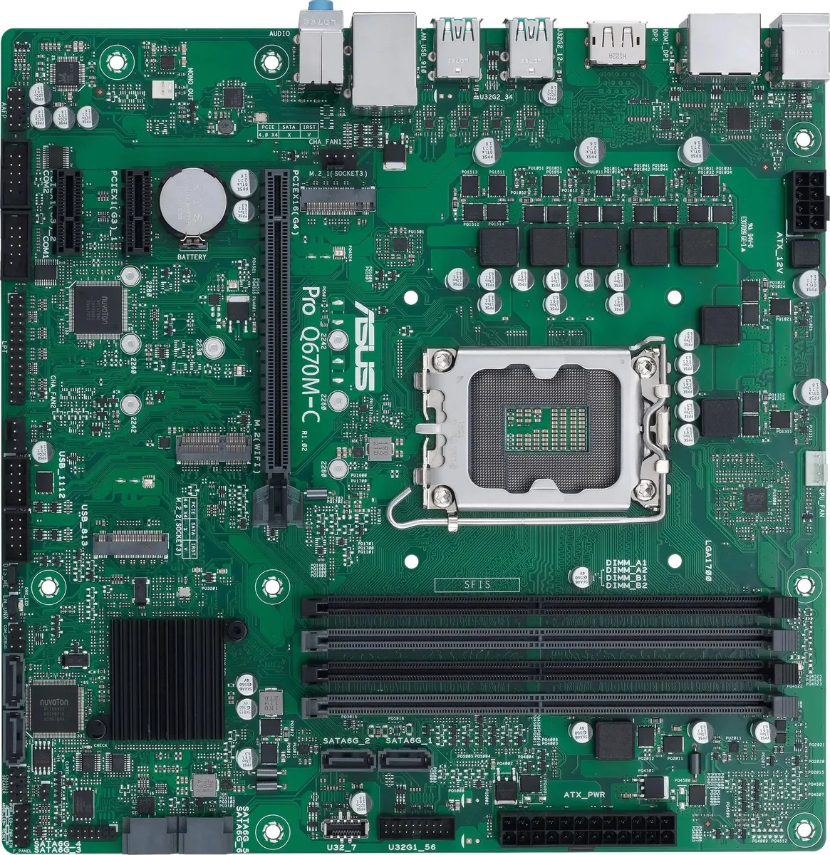 

Материнская плата ASUS PRO Q670M-C-CSM, PRO Q670M-C-CSM
