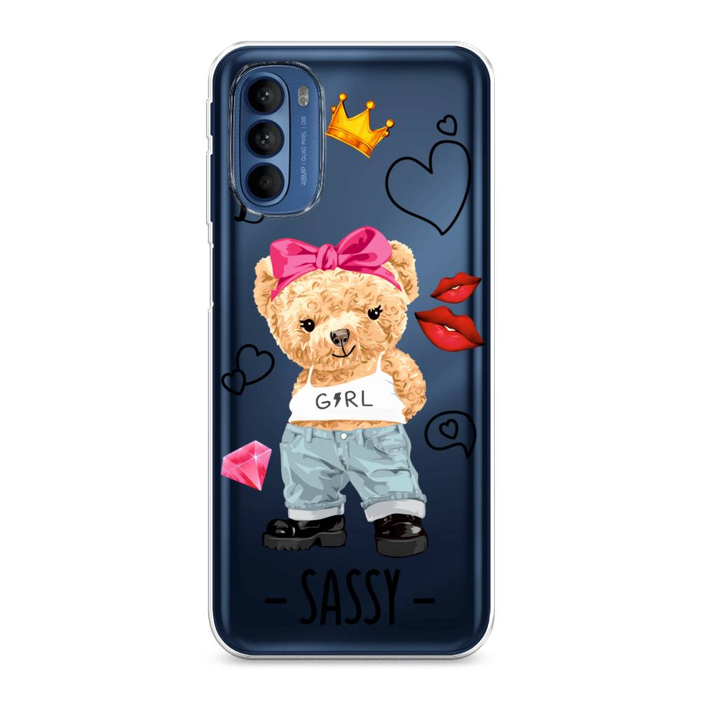 

Чехол на Motorola Moto G31 "Sugar Mommy", Голубой;белый;розовый, 242550-6
