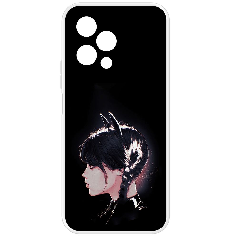 

Чехол-накладка Krutoff Clear Case Уэнсдей Аддамс - Кошка Уэнсдей для Honor 200 Lite, Прозрачный