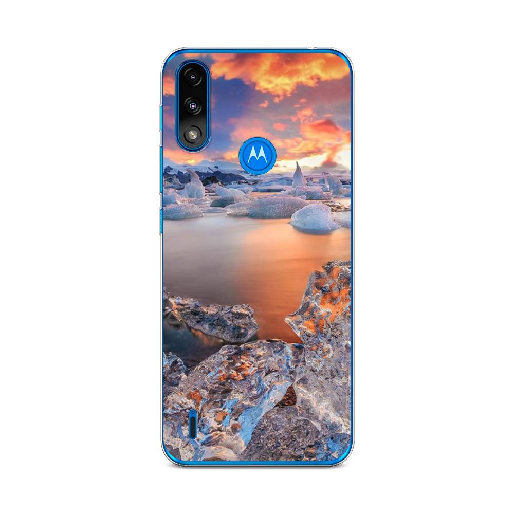 

Чехол на Lenovo K13 "Ледники", Синий;оранжевый, 242450-2