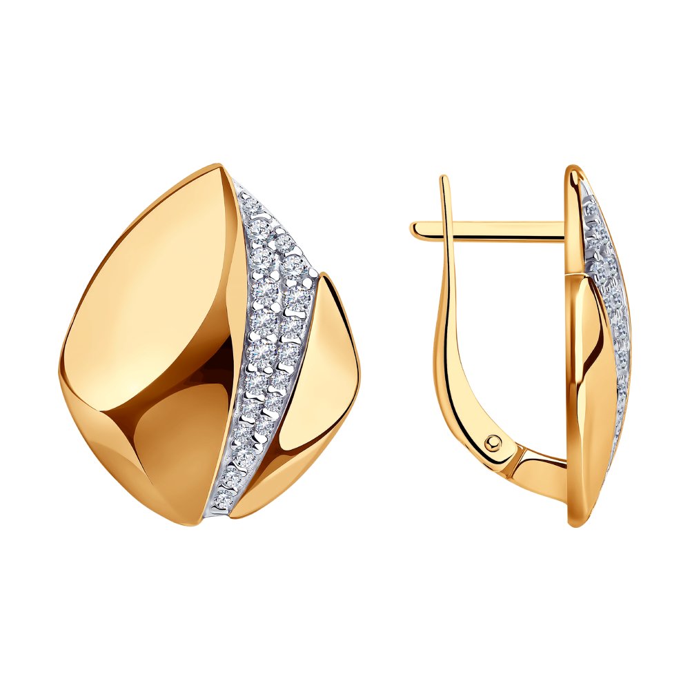 

Серьги женские из серебра Diamant 93-120-00676-2, фианит, 93-120-00676-2