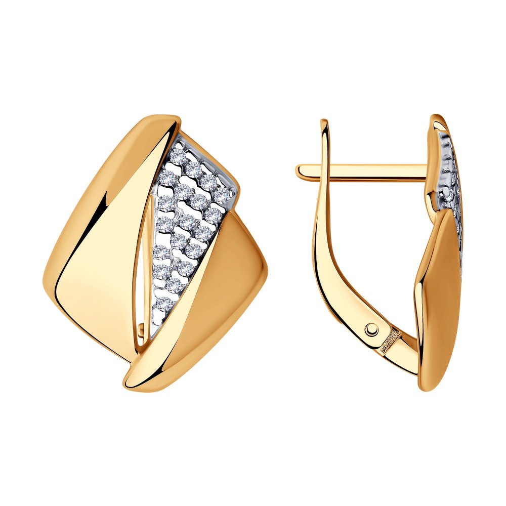 

Серьги женские из серебра Diamant 93-120-00681-1, фианит, 93-120-00681-1