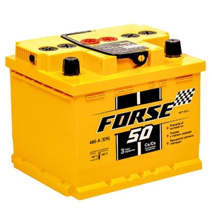 

Аккумулятор Forse 50 Ач 480А низкий прямая полярность