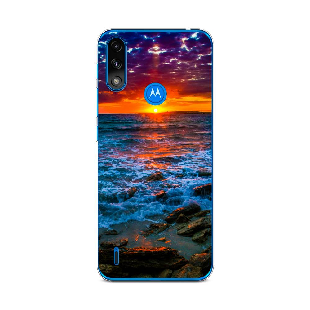 

Чехол на Lenovo K13 "Закат 1", Оранжевый;синий, 242450-2