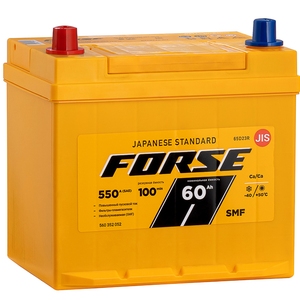 

Аккумулятор Forse 65D23R 60 Ач 550А прямая полярность