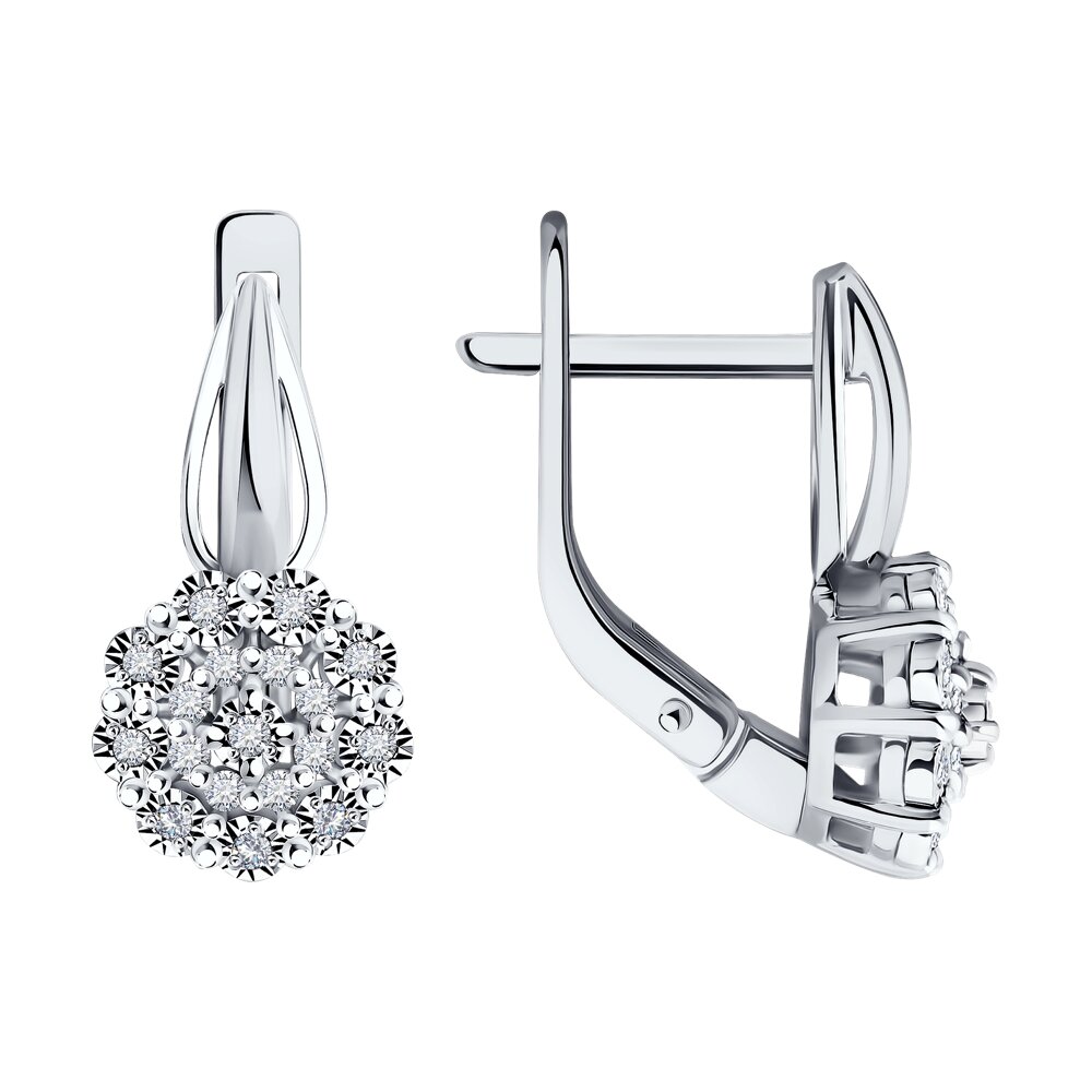 

Серьги из белого золота Diamant 52-220-02040-1, бриллиант, 52-220-02040-1