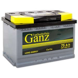 

Аккумулятор Ganz 75 Ач 680А прямая полярность